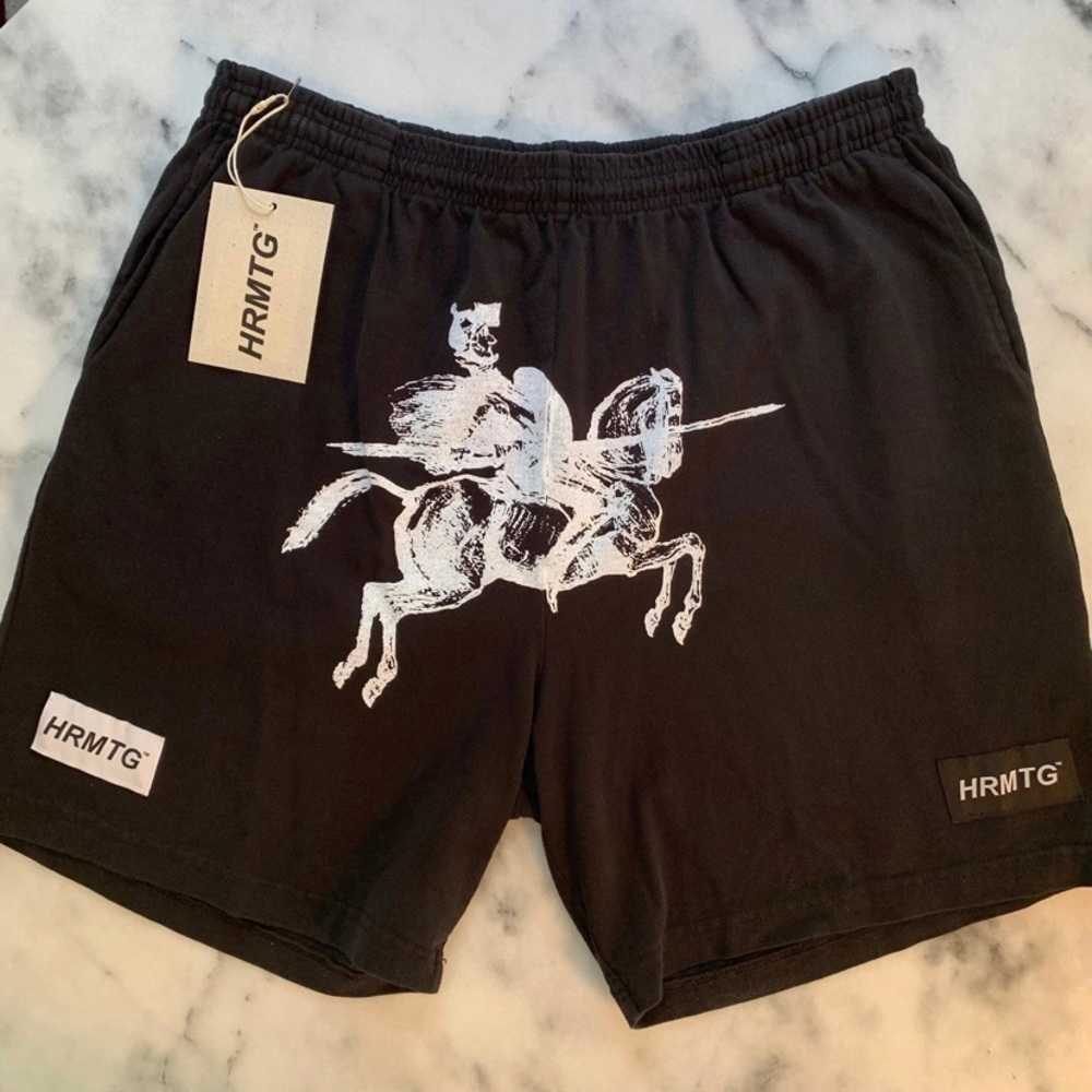 HRMTG x Jack B Wiese Don Quixote knight shorts black XL